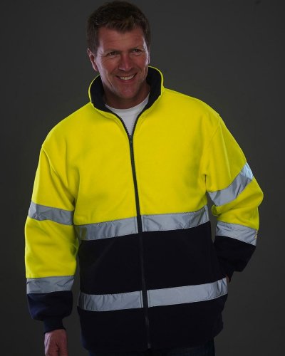 Giacca in pile Fluo 2-Tone