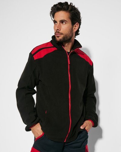 Giacca in pile in colori combinati Terrano