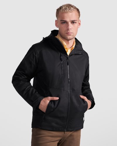 Giacca Alaska Uomo Impermeabile 100% Poliestere con Cappuccio