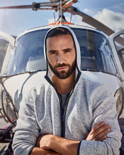 Men's Knitted Fleece Hoody
