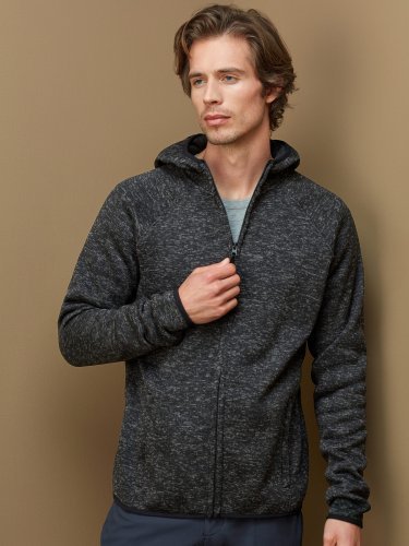 Giacca Uomo in Pile con cappuccio Lux