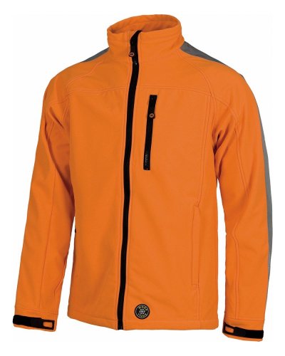 Giacca Workshell catarifrangente con cerniera in nylon