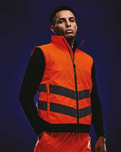 Gilet alta visibilità impermeabile