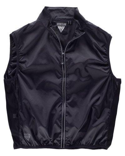 Gilet collo alto e chiusura di cerniera di nylon