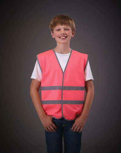 Gilet con bande e bordo riflettenti ad alta visibilità
