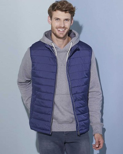 Gilet Homme Rembourré en Nylon Noir Lightweight Vest