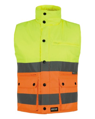 Gilet imbottito certificato alta visibilità