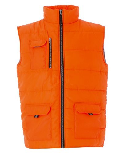 Gilet in nylon lucido impermeabile