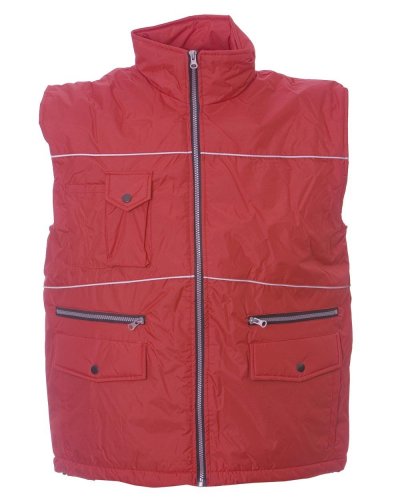 Gilet in nylon pongee impermeabilizzato