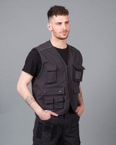 Gilet multitasche cotone Tasmania