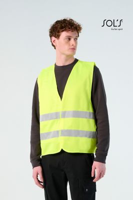 Secure Pro Gilet Alta Visibilità Unisex, Velcro, ISO 20471, Poliestere