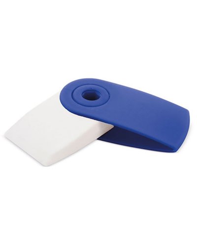 Borrador ergonómico con cubierta protectora blanca 5.5x3.3 cm