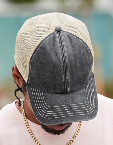 Gorra trucker vintage de 6 paneles