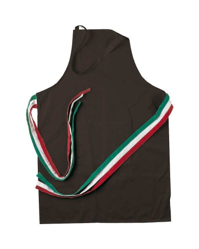 Grembiule in cotone con lacci tricolore