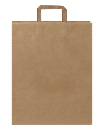 Große Avana Kraftpapiertasche mit flachen Griffen - EcoBag GreenBox