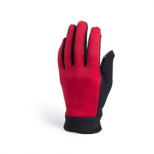 Guantes deportivos Vanzox touch con detalles coloridos para adultos