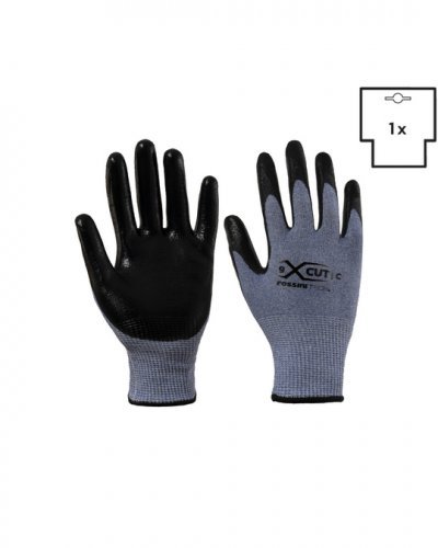 Guanto taglio c (hppe-vetro) / nitrile liscio x-glove xglove x glove g