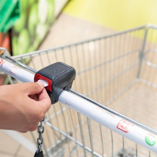 Quiton Smartphone Halterung 360° Multicolor mit Einkaufswagenmünze