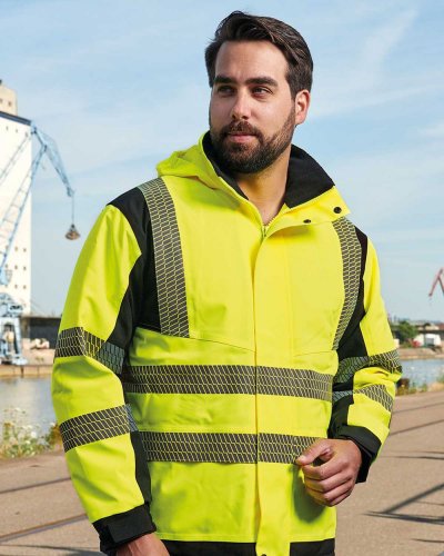 Hi-Vis Softshell Rain Jacket Printable Copenhagen