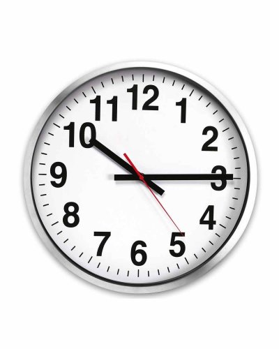 Horloge maxi en aluminium, facile à démonter pour éventuelle impressio