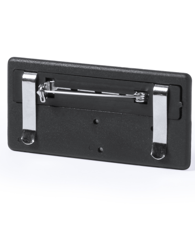 Insignia Upsin de plástico ABS brillante con clip y alfiler, 6,8x3,4cm