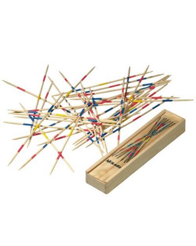 Juego de Mikado FOCUS en madera natural con estuche, 41 piezas