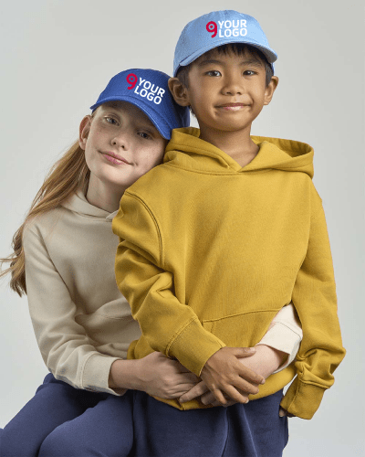 Casquette pour enfant Kid Fraser à 6 panneaux en coton biologique slim