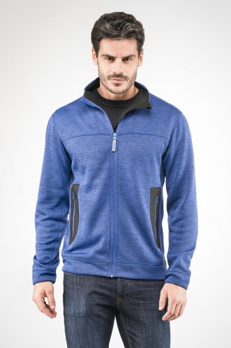 Knitted fleece teller arancio fluo