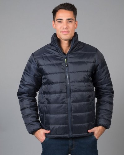Glänzende Nylonjacke mit Reißverschluss, Regular