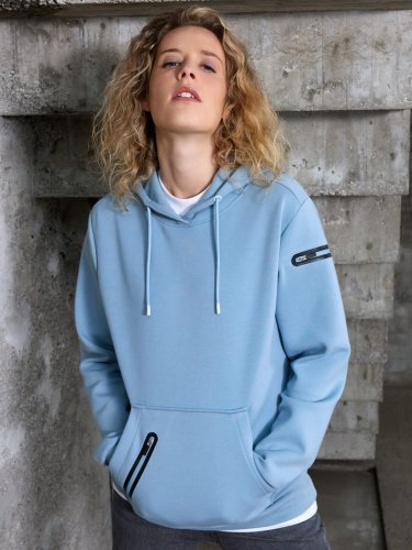 Ladies' hoody interlock
