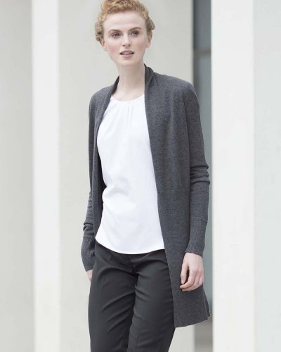 Ladies' Longline Open Cardigan