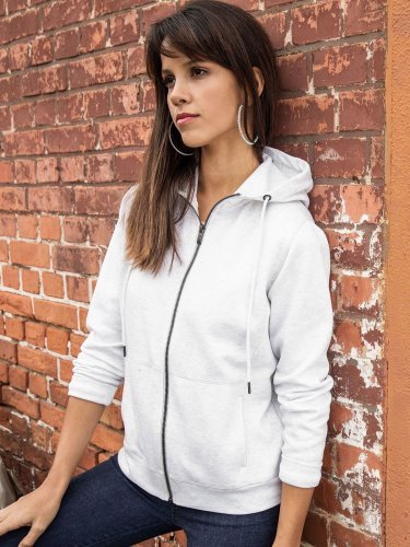 Sudadera con capucha de mujer con cierre de cremallera