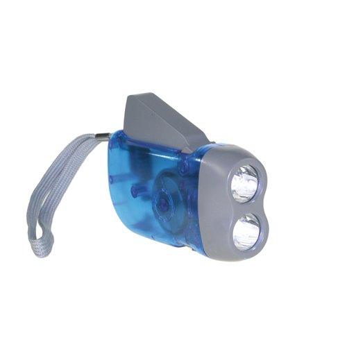 Lampe torche manuelle avec 2 LED