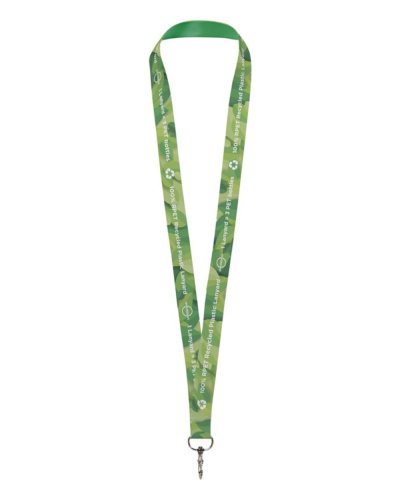 Lanyard Lana in PET riciclato  Stampa in Full color 25 mm
