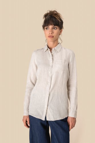 Leinen-bluse für damen