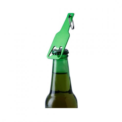Llavero abridor de botellas Clevon de aluminio colorido 10g diseño de 