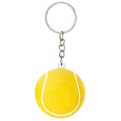 Llavero antiestrés bola de tenis práctico y relajante
