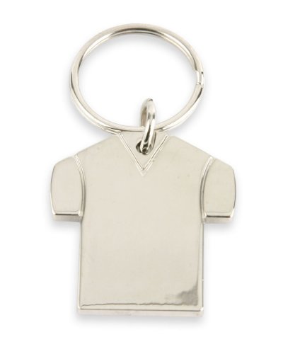 Llavero camiseta de metal con anillo