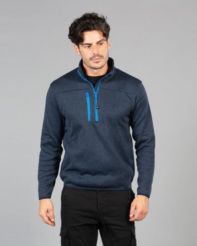 Maglia a collo alto in knitted fleece Michigan