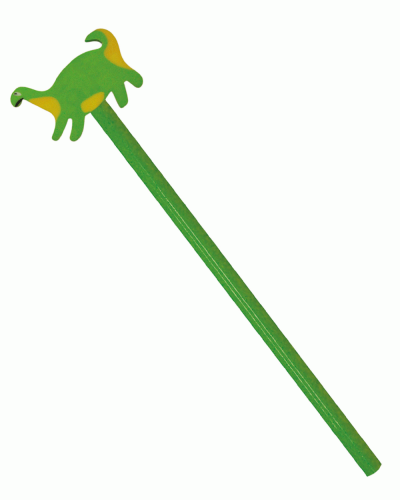 Matita in legno con gomma Dinosauro