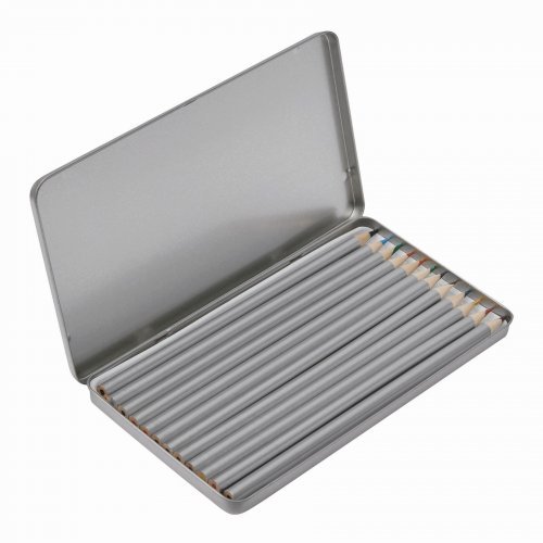 Matite colorate SILVERSTAR argento 12 pezzi in metallo premium