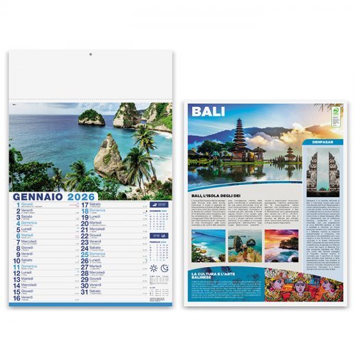 Calendario mensile Mete da sogno