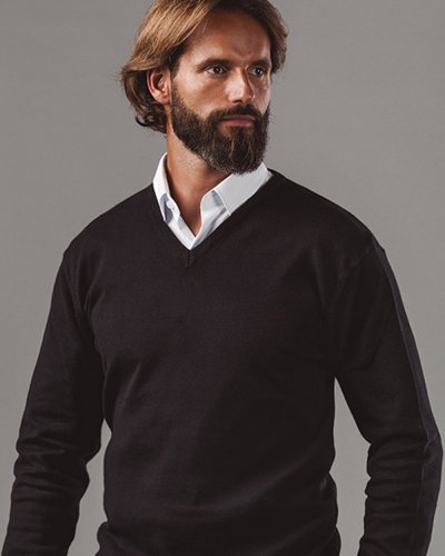 Thc milan. jersey con cuello en "v" para hombre 