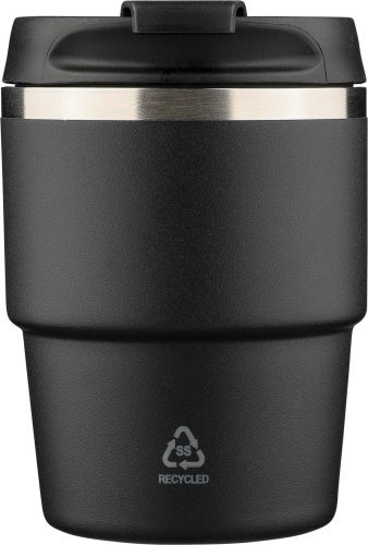 Mug double paroi de 175 ml en acier inoxydable recyclé oli