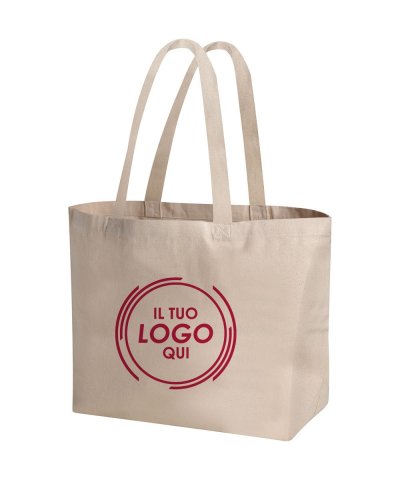 Shopper in cotone naturale Nina