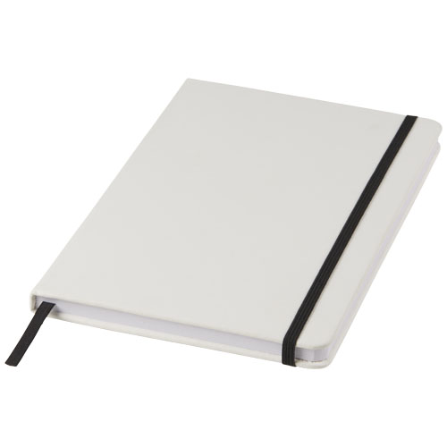 Notebook A5 Spectrum bianco con elastico colorato