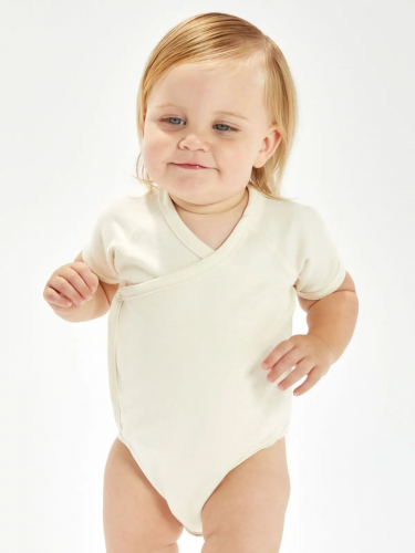 Organic baby kimono bodysuit