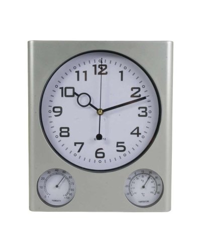 OROLOGIO DA PARETE CON IGROMETRO E TERMOMETRO