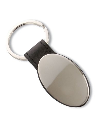 Ovales Aluminiumschlüssel mit Etui - Eleganz