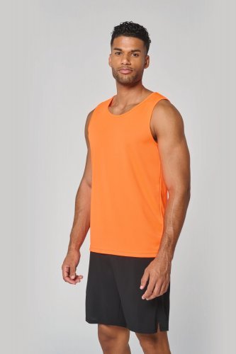 Herren basic sport funktionsshirt ärmellos